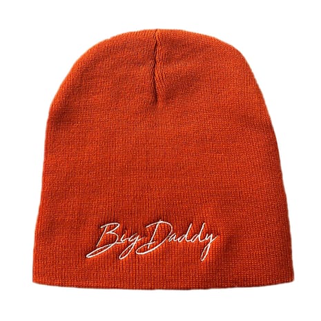 BD00120103_BuntOrange_Skull Burnt Orange Big Daddy Signature Skull Beanie
