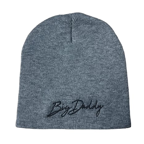 Heather Grey Big Daddy Signature Skull Beanie