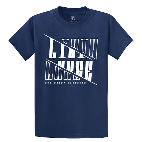 Big Daddy Livin Large Big Daddy Clothing Company Graphic Tee in Navy