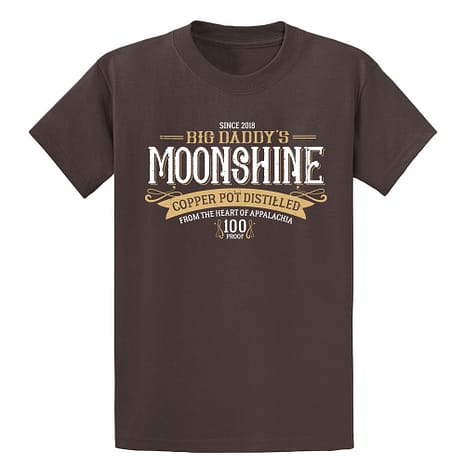 Big Daddy's Moonshine Tee in Brown