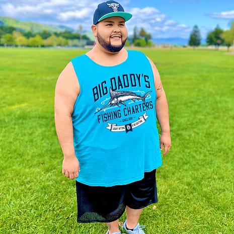 Carlos_AquaticBlue-FishingCharters_Tank Big Daddy's Fishing Charters Aquatic Blue Tank Top