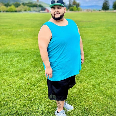 teal 1 Big Daddy Basics Marine Sky Tank Top