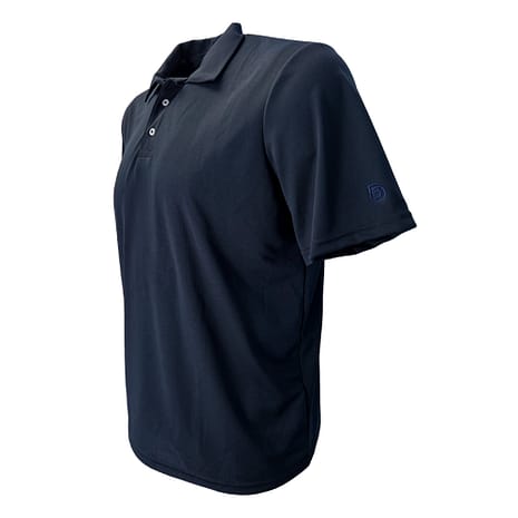 Big Daddy Basics Polo in Light Navy. 100% Moisture Wicking Polyester with Micro Pique Texture. Big Daddy Basics Polo in Light Navy. 100% Moisture Wicking Polyester with Micro Pique Texture.