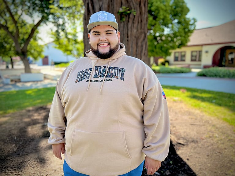 Big Daddy Applique Hoodie in Sand | Big Daddy Clothing Co. Big Daddy Applique Hoodie in Sand
