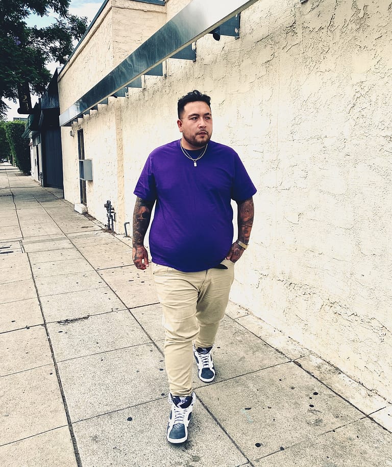 Big Daddy Basics Tee in Purple