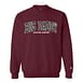 The Big Daddy Arch Applique Crewneck Sweatshirt in Maroon