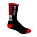 Big Daddy Stripes Socks in black/white/red