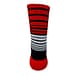 Big Daddy Stripes Socks in black/white/red