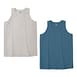 Big Daddy Steelworks Tanks in White Ash and Steel Blue. Sizes 2XL to 10XL and 2XLT to 5XLT.