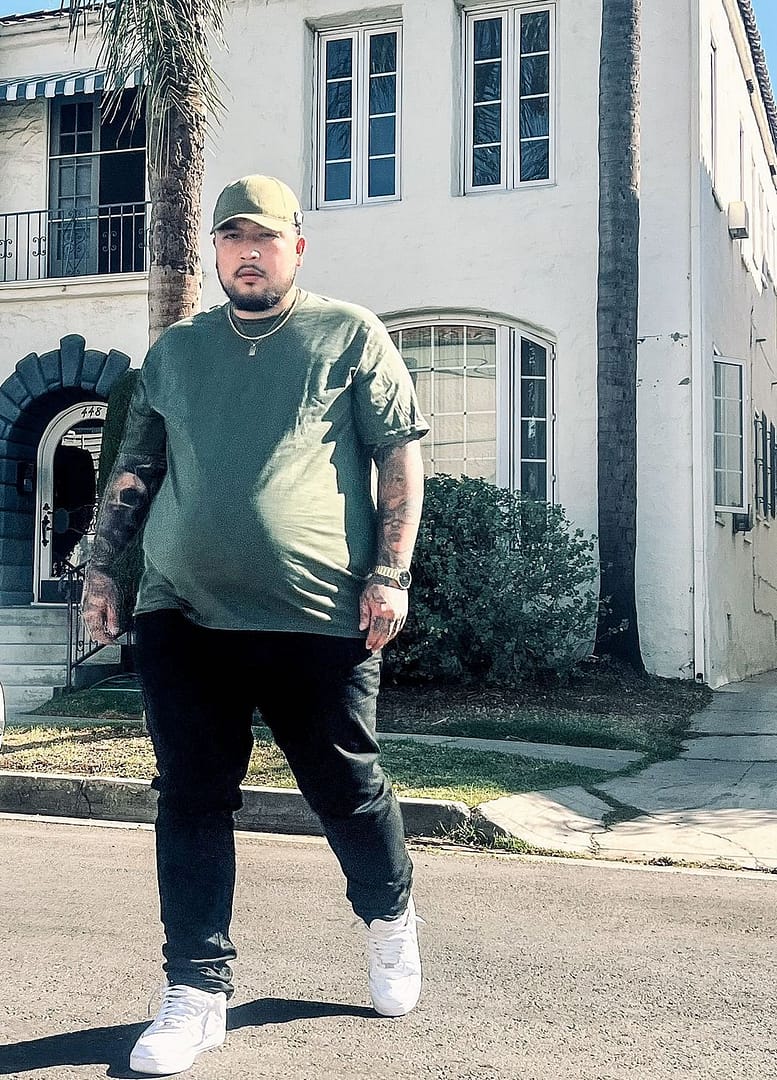 Big Daddy Basics Tee in Military Green. Sizes 2X, 3X, 4X, 5X, 6X.
