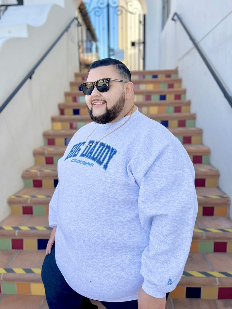 Big Daddy Arch Applique Crewneck Sweatshirt (Ash)