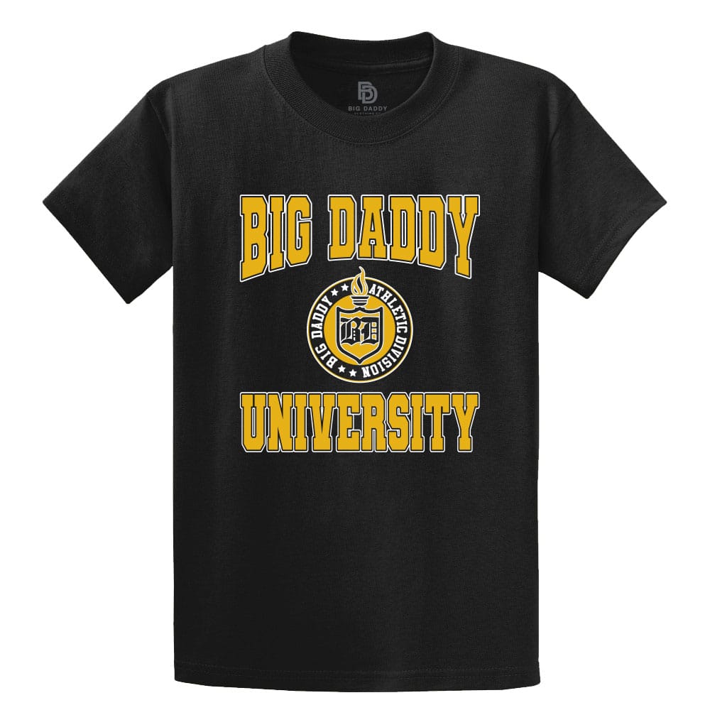 Big Daddy University Short Sleeve Tee (Black) | Big Daddy Clothing Co.