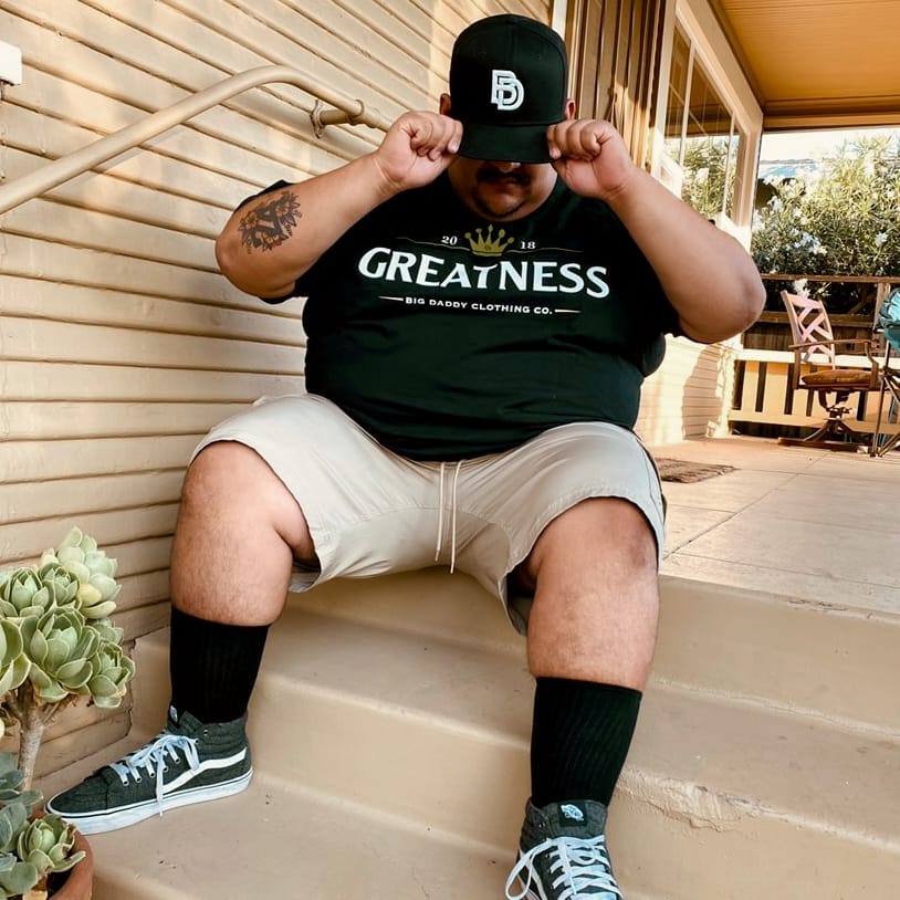 Big Daddy Greatness Short Sleeve Tee Black Big Daddy Clothing Co