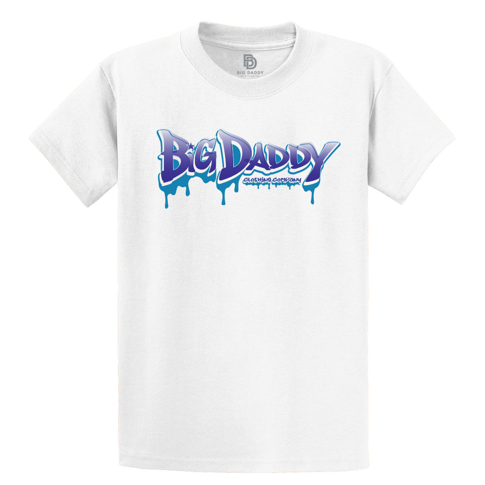 Big Daddy Drip Short Sleeve Tee (White) | Sizes 2XL to 6XL
