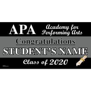 Academy for Performing Arts Graduation 2020 Lawn Sign