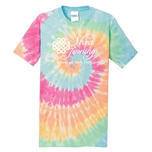 Shea Jennings Pastel Rainbow Tie Dye Tee