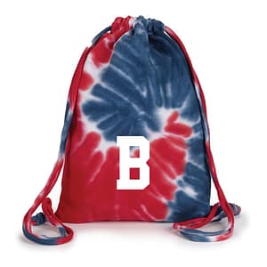 Bedwell Elementary Red/White/Blue Tie Dye Drawstring Tote