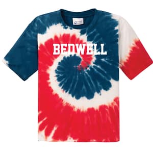 Bedwell Elementary Red/White/Blue Tie Dye Tee