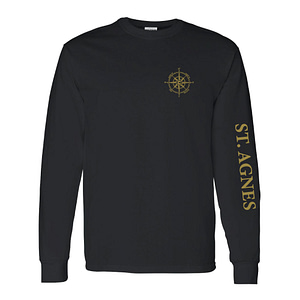 St. Agnes Long Sleeve Tee – Black