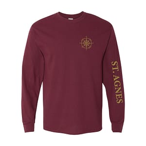 St. Agnes Long Sleeve Tee – Maroon