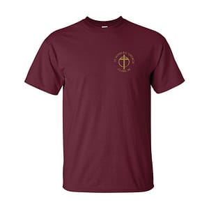 St. Agnes Short Sleeve Tee – Maroon