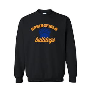 Springfield Bulldogs Crewneck Sweatshirt – Black