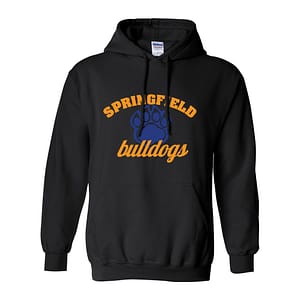Springfield Bulldogs Pullover Hoodie – Black