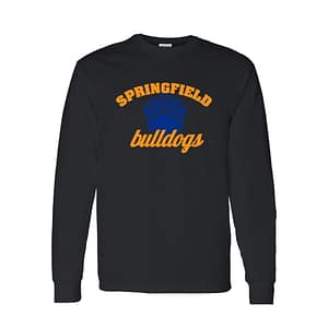Springfield Bulldogs Long Sleeve Tee – Black