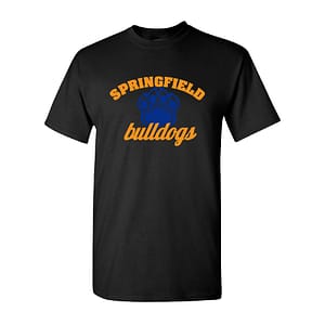 Springfield Bulldogs Short Sleeve Tee – Black