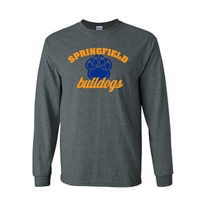 Springfield Bulldogs Long Sleeve Tee – Dark Heather