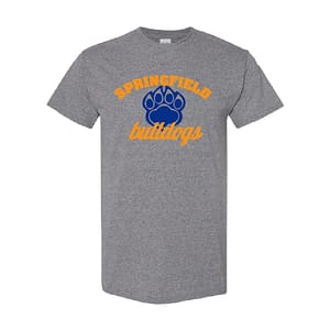 Springfield Bulldogs Short Sleeve Tee – Dark Heather