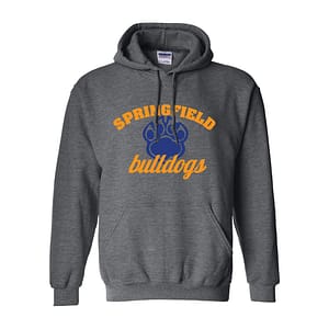 Springfield Bulldogs Pullover Hoodie – Dark Heather