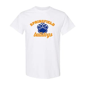 Springfield Bulldogs Short Sleeve Tee – White