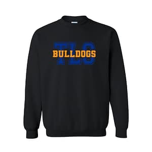 TLS Bulldogs Crewneck Sweatshirt – Black