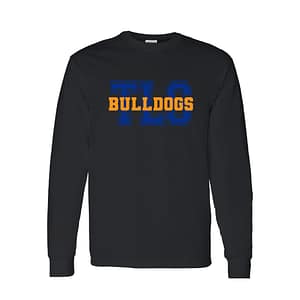 TLS Bulldogs Long Sleeve Tee – Black