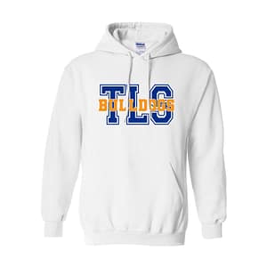 TLS Bulldogs Pullover Hoodie – White