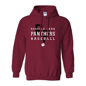 Roselle Park Varsity Baseball Hoodie – Cardinal