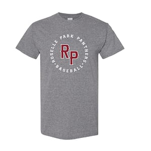 Roselle Park Varsity Baseball Short Sleeve Tee – Grey