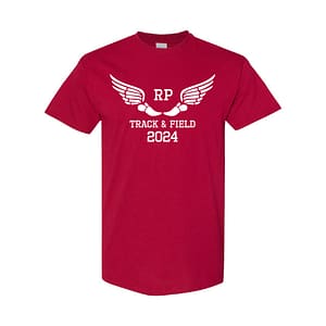 R.P. Track & Field Short Sleeve Tee – Cardinal