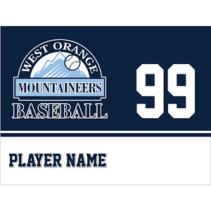 West Orange Baseball Lawn Sign 2024