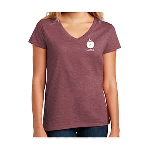 GRACE Ladies Short Sleeve Tee – Maroon