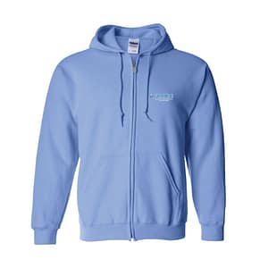 Pride PFO Full-zip Hoodie – Carolina Blue