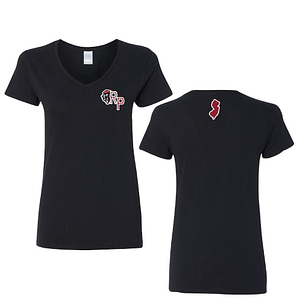 Roselle Park H.S. Baseball Ladies Short Sleeve Tee – Black