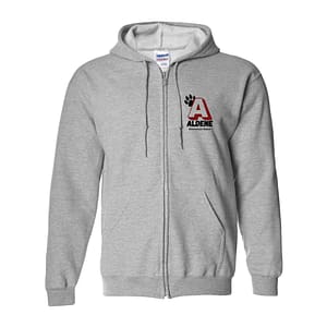 Aldene School Full-Zip Hoodie – Grey