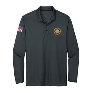 Union County Police Chiefs Nike Wicking Long sleeve Polo – Grey
