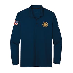 Union County Police Chiefs Nike Wicking Long sleeve Polo – Navy