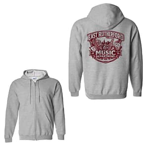 E. Rutherford Music Dept Elastic Full-zip Hoodie