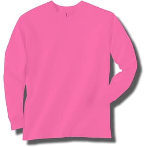 Neon Pink Long Sleeve T-Shirt