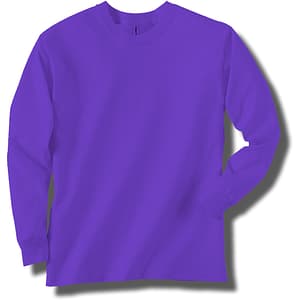 Neon Purple Long Sleeve T-Shirt