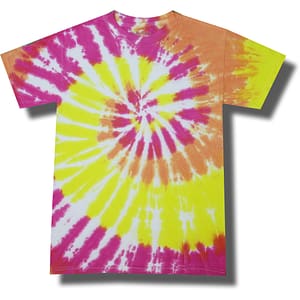 Neon Summer Sunset Tie Dye Tee